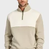 Hot Academy Brand Academy Spliced 1/4 Zip Sweat
