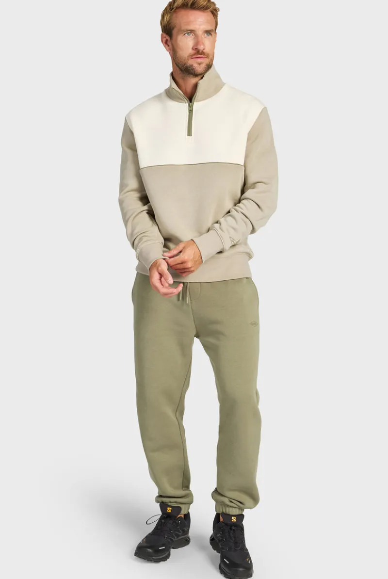 Hot Academy Brand Academy Spliced 1/4 Zip Sweat