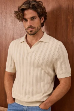 Hot Academy Brand Berg Knit Polo