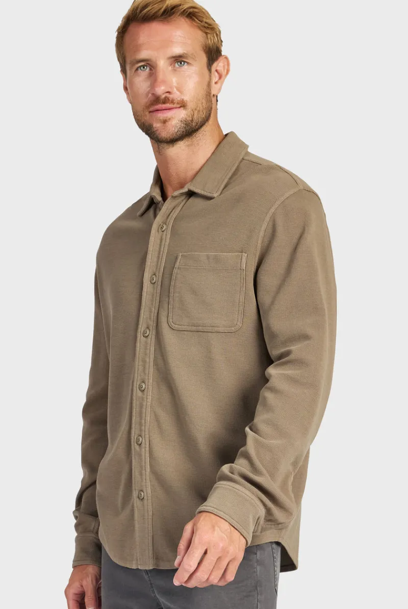 Fashion Academy Brand Carlos Cotton Waffle Shirt