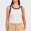 Online Academy Brand Contrast Rib Tank