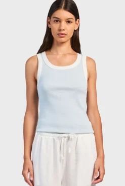 Online Academy Brand Contrast Rib Tank