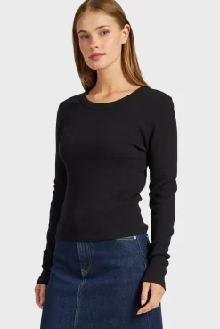 Hot Academy Brand Essential Rib Long Sleeve