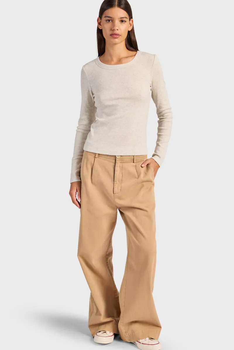Sale Academy Brand Essential Rib Long Sleeve