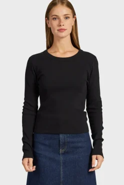 Hot Academy Brand Essential Rib Long Sleeve