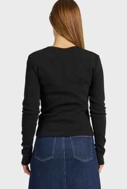 Hot Academy Brand Essential Rib Long Sleeve