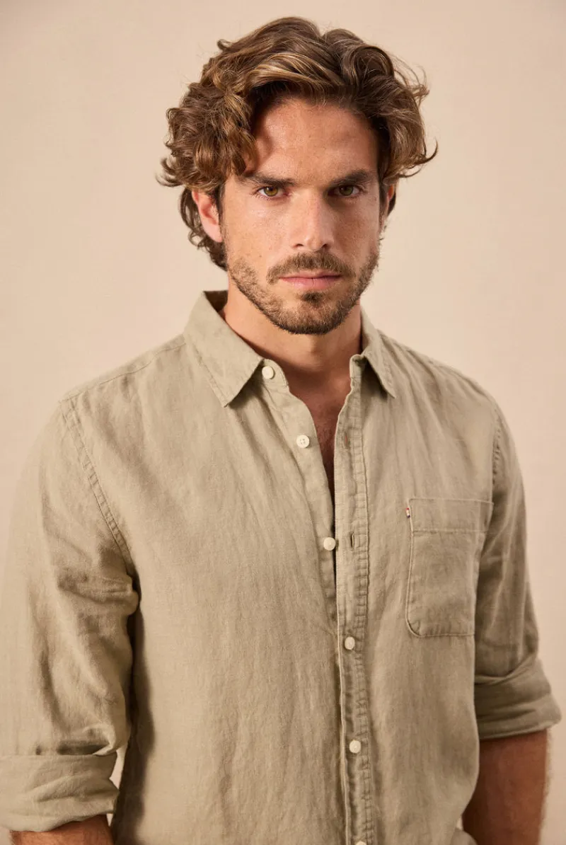 Hot Academy Brand Hampton Linen Shirt