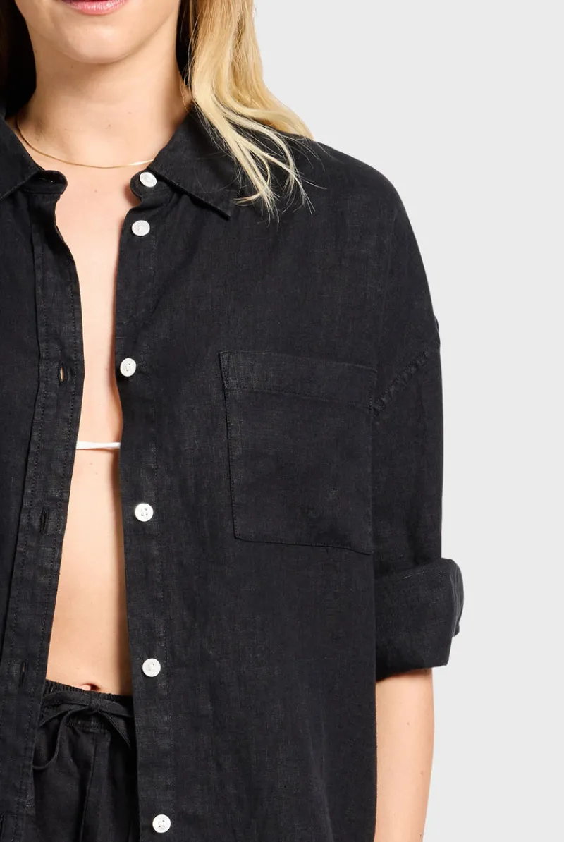 Hot Academy Brand Hampton Linen Shirt