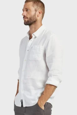 Sale Academy Brand Hampton Linen Shirt