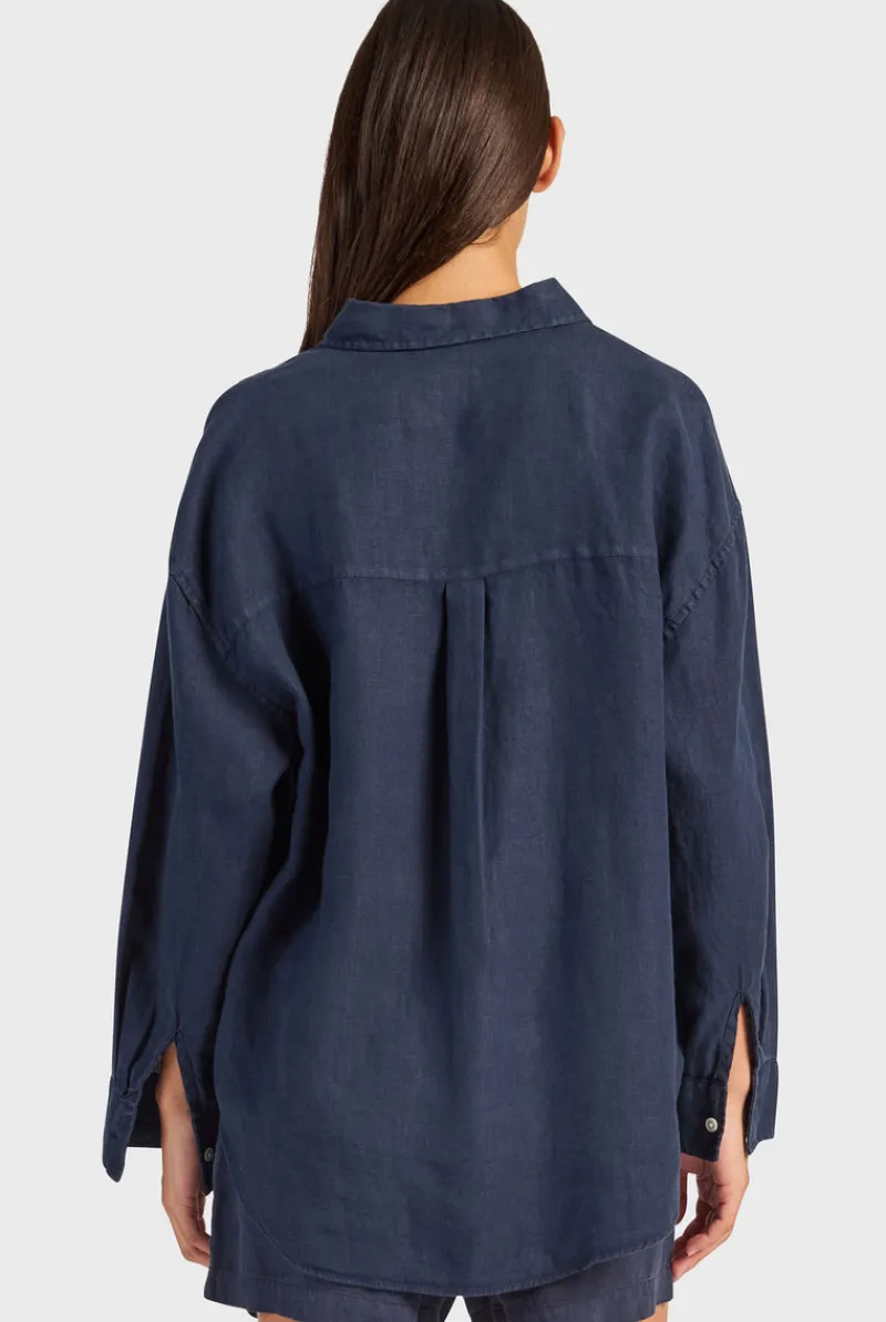 Discount Academy Brand Hampton Linen Shirt