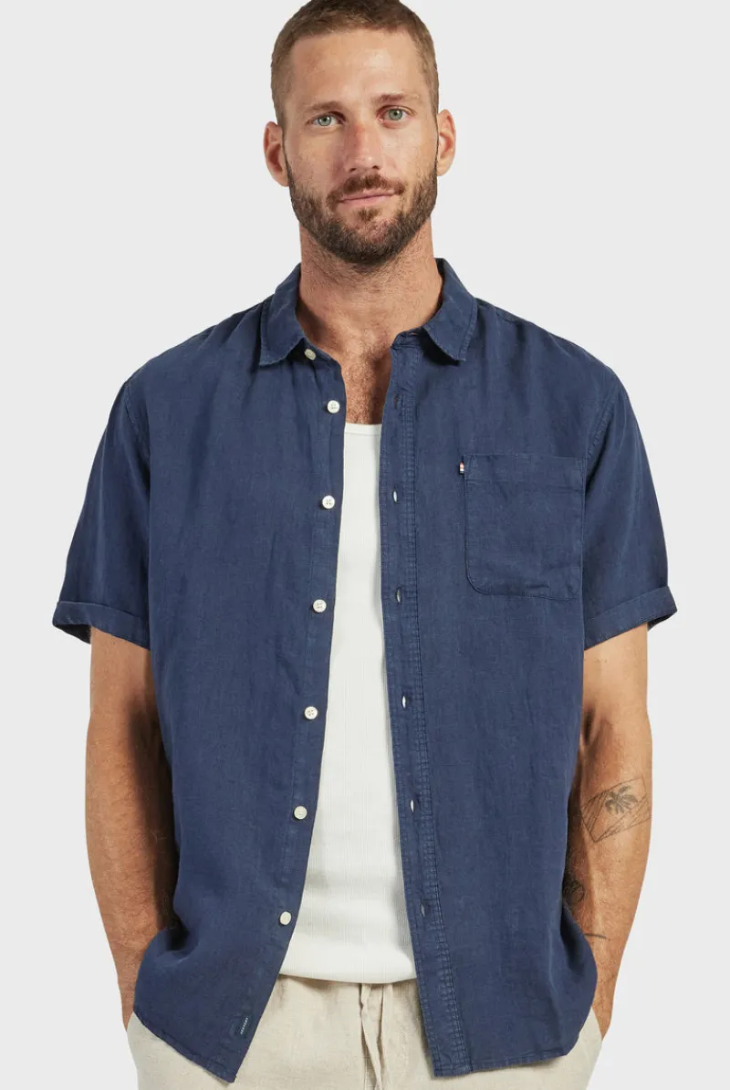 Clearance Academy Brand Hampton Linen S/S Shirt