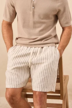 Best Academy Brand Jeff Linen Short