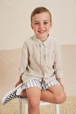 Outlet Academy Brand Kids Hampton Linen Shirt