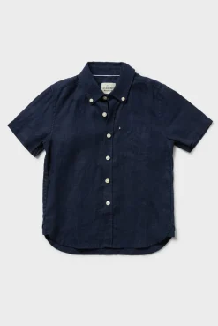 Outlet Academy Brand Kids Hampton SS Linen Shirt