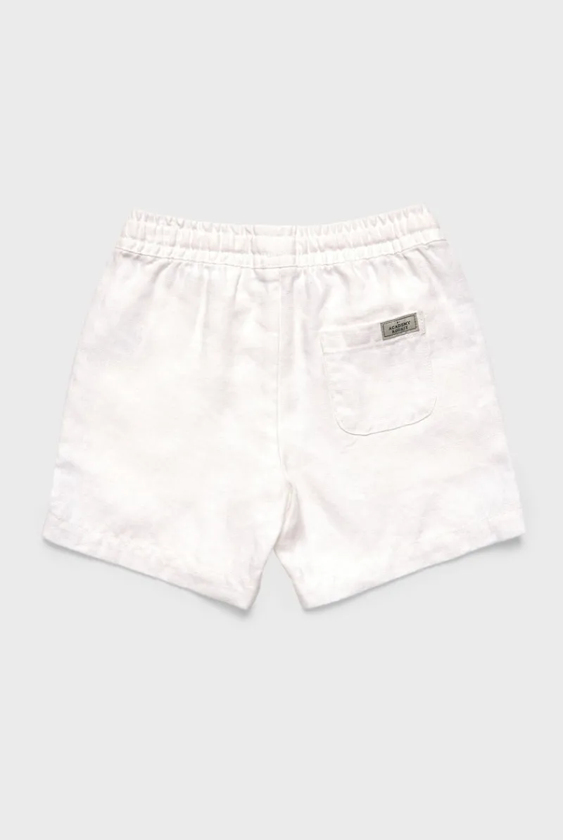 New Academy Brand Kids Piped Riviera Linen Short