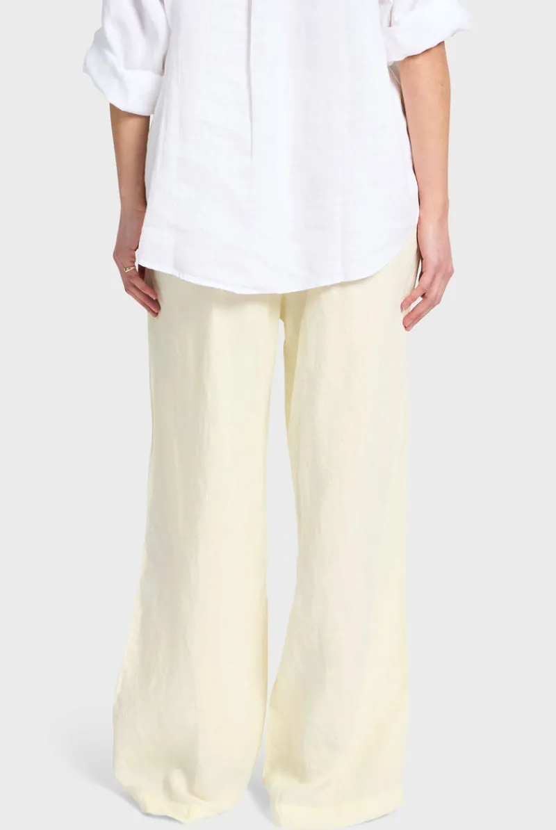 Clearance Academy Brand Linen Relaxed Trouser