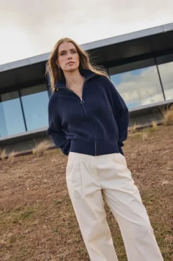 New Academy Brand Maple Zip Through Knit