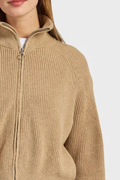 Online Academy Brand Maple Zip Through Knit
