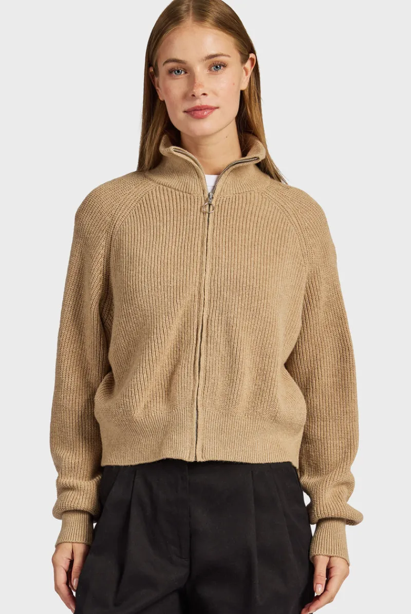 Online Academy Brand Maple Zip Through Knit