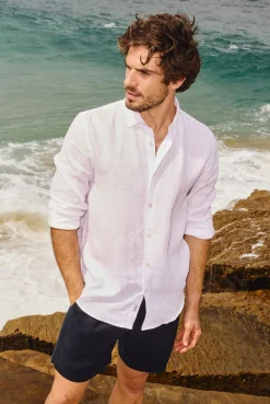 Discount Academy Brand Mick Linen Shirt