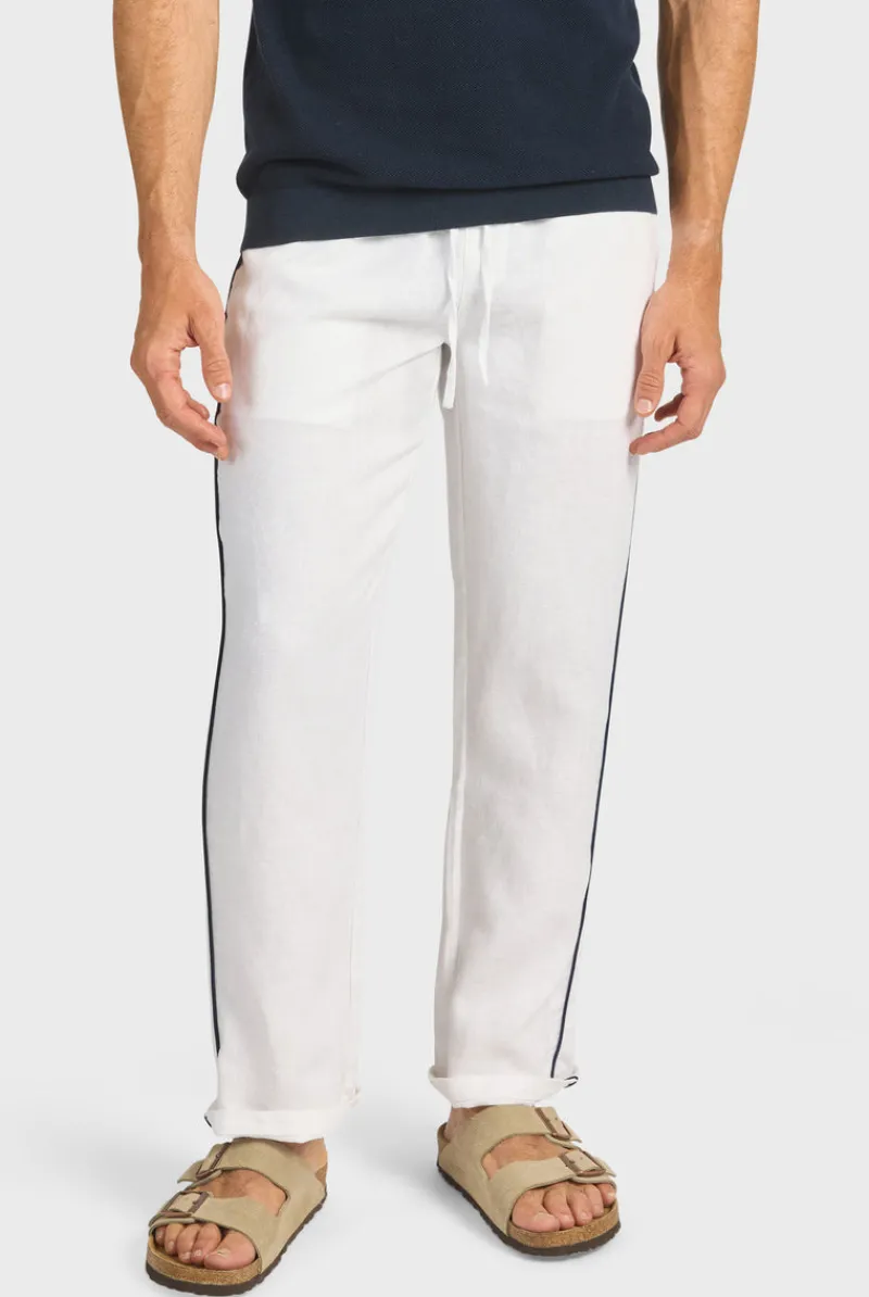 Online Academy Brand Riviera Piped Linen Pant