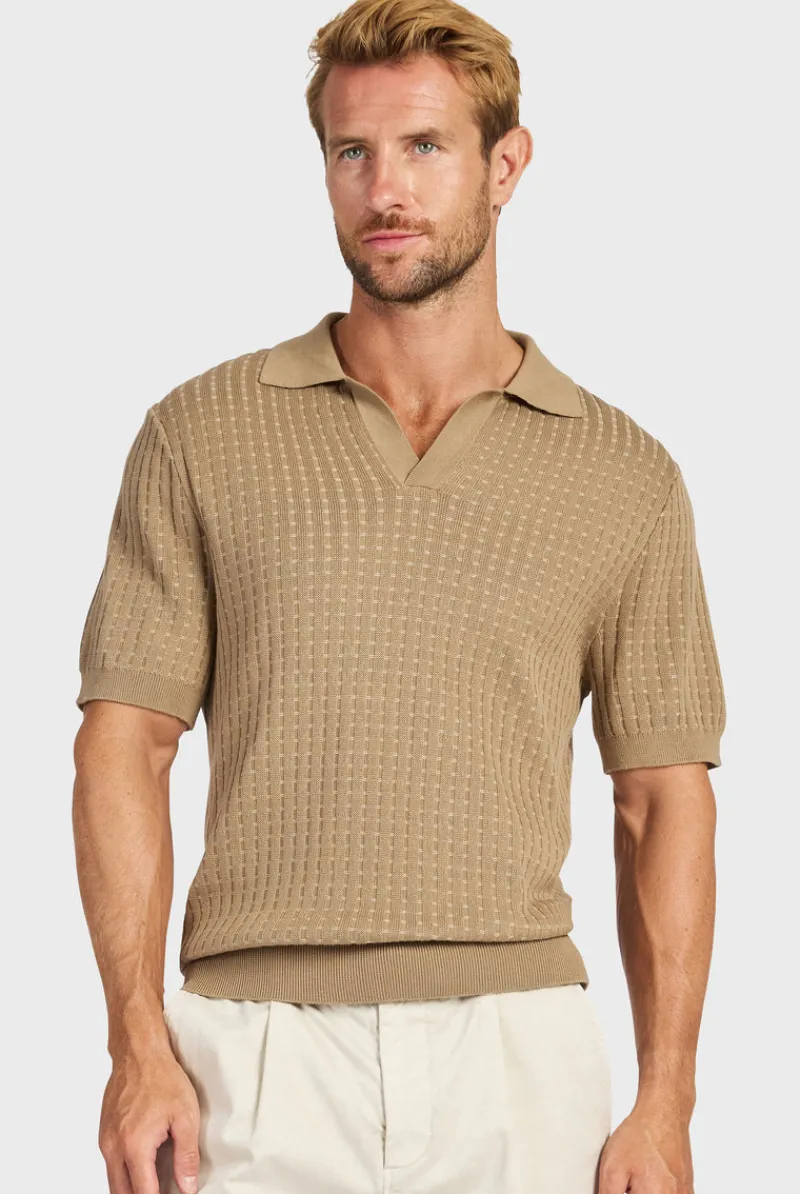 Hot Academy Brand Sanders Knit Polo