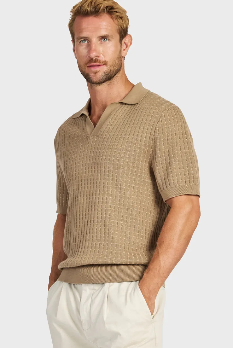 Hot Academy Brand Sanders Knit Polo