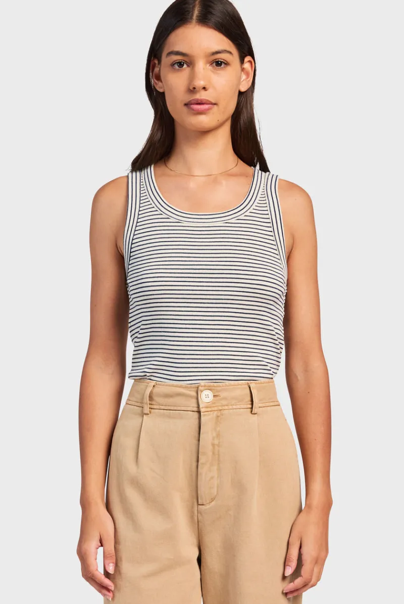 New Academy Brand Stripe Rib Tank