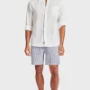 Clearance Academy Brand Stripe Riviera Linen Short