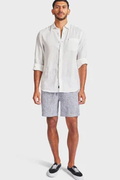 Clearance Academy Brand Stripe Riviera Linen Short