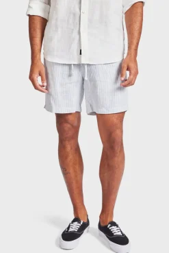 Hot Academy Brand Stripe Riviera Linen Short