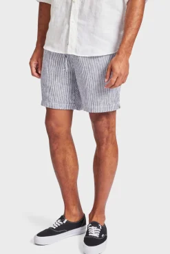Clearance Academy Brand Stripe Riviera Linen Short